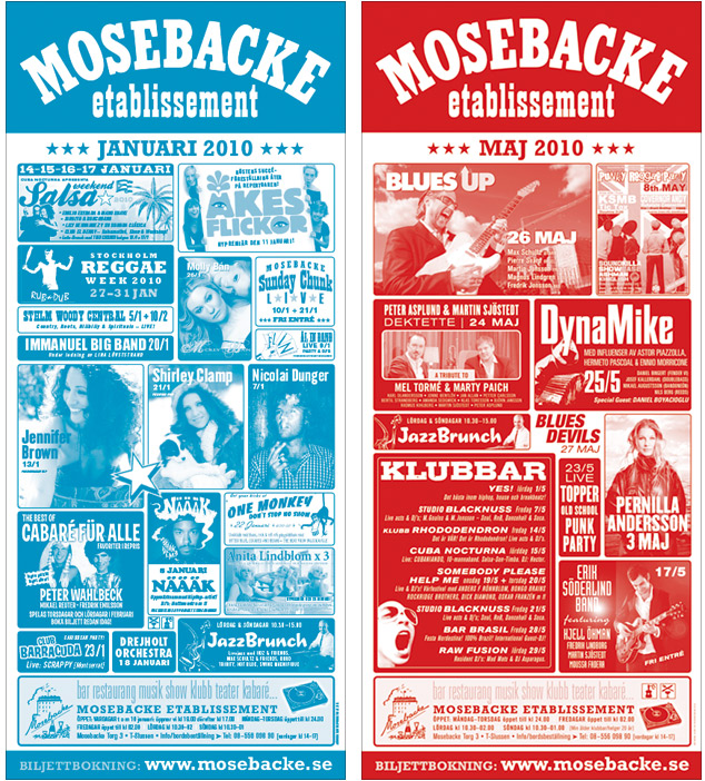 Posters: Mosebacke Etablissement 1999–2010